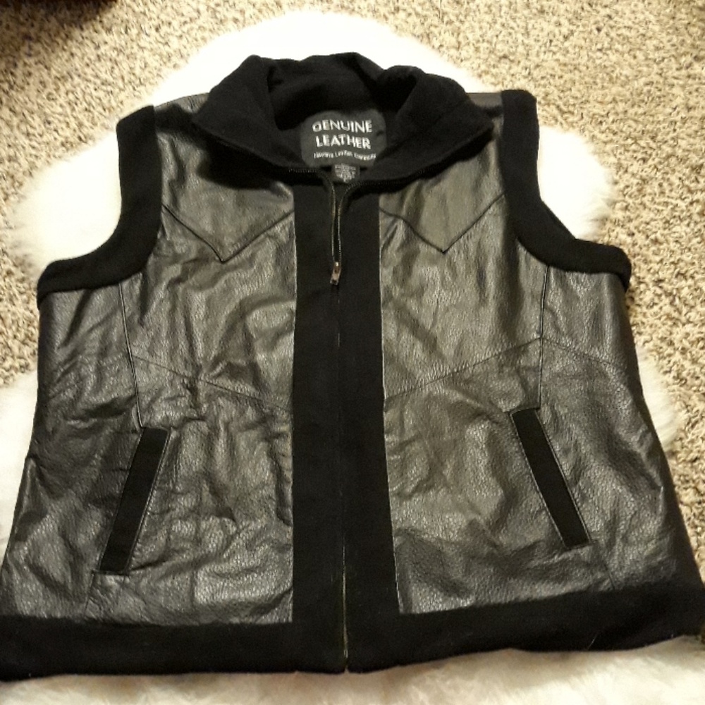 🔥FINAL PRICE🔥 GENUINE LEATHER BLACK VEST 😍😍😍